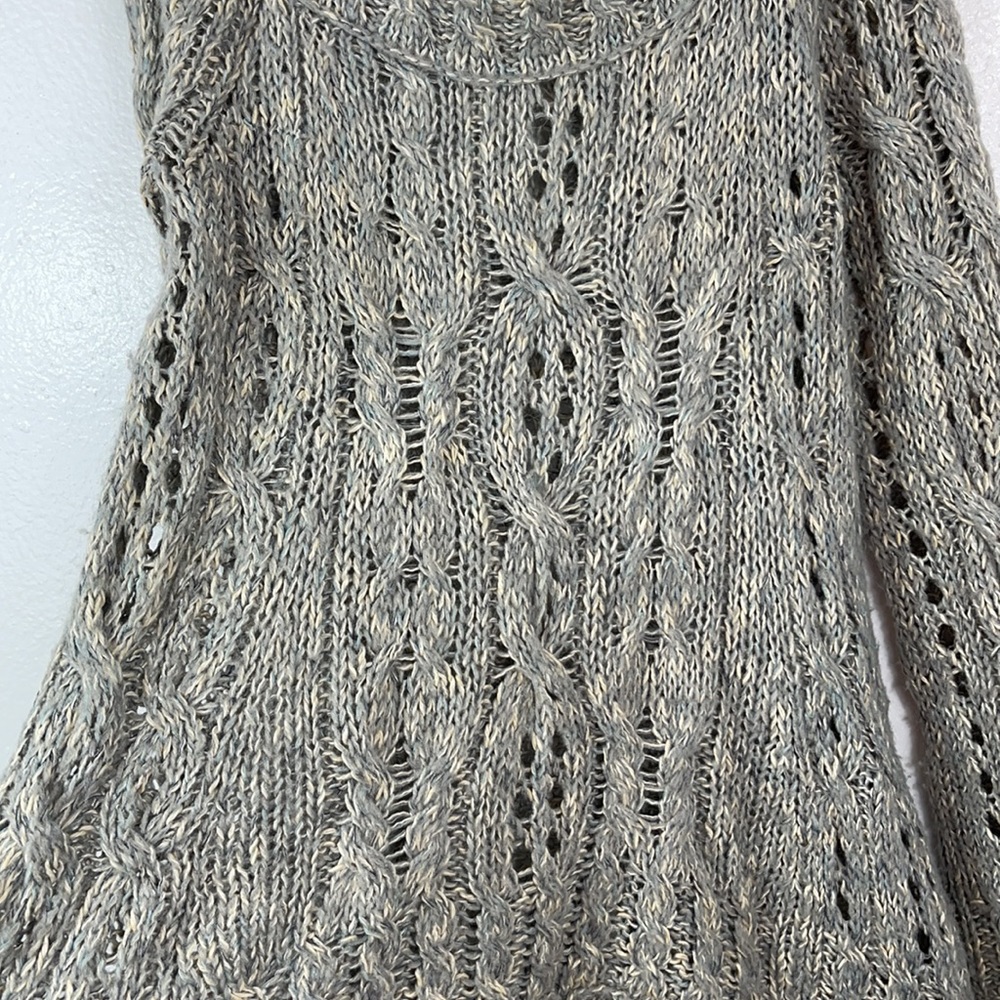 Free People Chunky Knit Hi-Lo Sweater Size Large - Picture 5 of 7